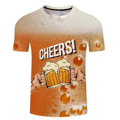 Yellow Beer Cheers T Shirt