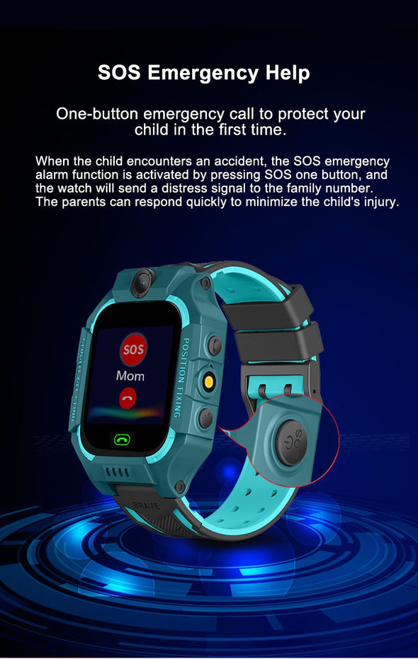 Vital 6 Q19 KIDS LBS Positioning Location SOS Camera Smart Watch.