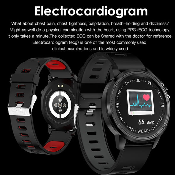 Pure L8 Men Fitness Tracker with ECG/BP/HR